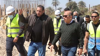 اللواء هشام درة يتفقد مشروع محطة مياه المعابدة الجديدة بأسيوط