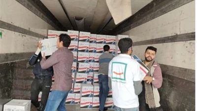 وصول هدية الرئيس لمراكز الغربية لتوزيعها على الأسر المستحقة ضمن حياة كريمة