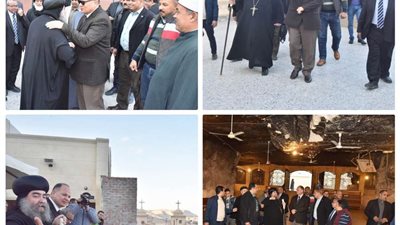 محافظ أسيوط يتفقد كنائس دير السيدة العذراء بدرنكه ومشروع تطوير مسار رحلة العائلة المقدسة