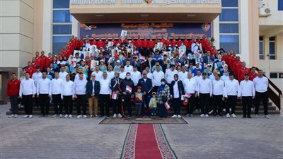 الكلية الحربية تشارك مؤسسة (إبنى) للفئات الخاصة وأطفال التوحد فى تنظيم ماراثون رياضي