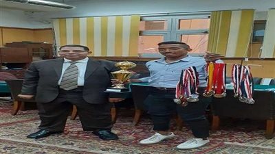 طالب بجامعة حلوان يفوز بذهبية بطولة الجمهورية عمومي لألعاب القوى الحركية