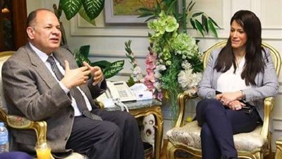 وزيرة التعاون الدولي ومحافظ أسيوط يبحثان تطورات تدشين مركز معلومات شبكات المرافق