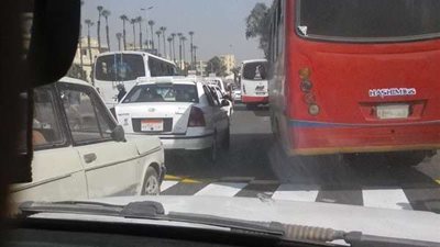 كثافات مرورية أعلى كوبري أكتوبر لهذا السبب