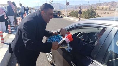 ورود وحلوى للمواطنين في احتفالية مستقبل وطن بمناسبة عيد الشرطة بدهب