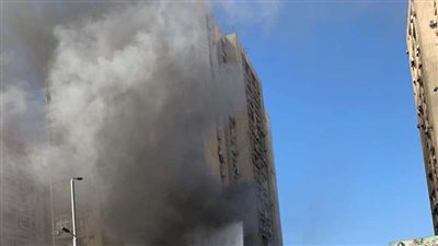 عاجل.. حريق ضخم داخل عمارات العبور بصلاح سالم