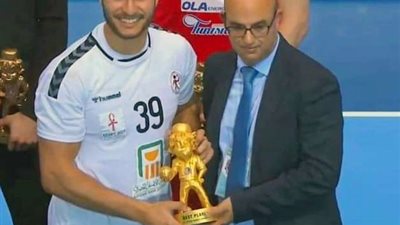 يحيى الدرع يُتوج بجائزة أفضل لاعب في بطولة الأمم الأفريقية لكرة اليَد