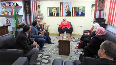 مدير تعليم المنوفية تستقبل لجنة التنسيق الإلكترونى