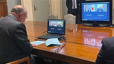 وزير الخارجية يبحث مع نظيره الياباني العلاقات الثنائية محل الاهتمام المشترك