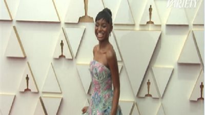 بالصورة.. وصول الشابة سنية سيدني لحفل توزيع جوائز الأوسكار