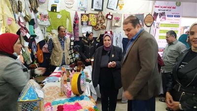 وكيل تعليم المنوفية يفتتح معرض المديرية لمنتجات  وحدة المدارس المنتجة