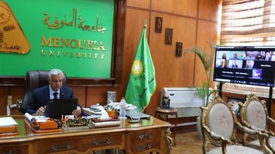 رئيس جامعة المنوفية يشارك فى الملتقى التوظيفى الثالث لمراكز التطوير المهنى 