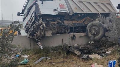 إصابة 20 شخصاً في حادث تصادم 10 سيارات على صحراوي الإسكندرية