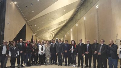 تفاصيل جولة وزيرا الآثار والإعلام بالمتحف المصري الكبير