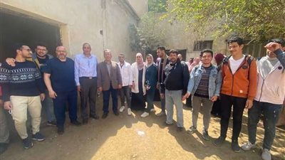 بيطري المنوفية في قافلة بيطرية علاجية تدريبية بتلا