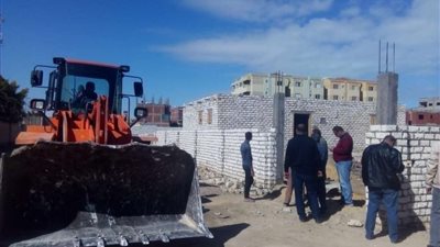 تنفيذ 16 قرار إزالة تعديات بمطروح خلال الموجة الـ15 للحفاظ على أملاك الدولة