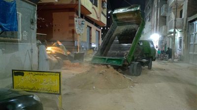 مياه قنا .. الإنتهاء من رفع كفاءة شوارع منطقة الكنوز