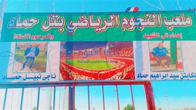 بالصور.. افتتاح أول ملعب رياضي بقرية تل حماد في الجيزة