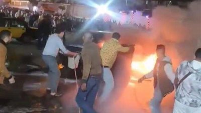 السيطرة على حريق ماسورة غاز أسفل كوبري ألماظة بمصر الجديدة