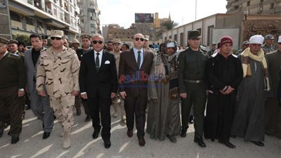 جنازة عسكرية مهيبة للشهيد مجند 