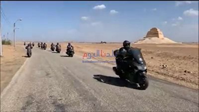 بالدراجات النارية.. سكوتر القاهرة يزور بني سويف للتعرف على معالمها السياحية