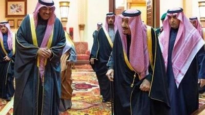 الملك سلمان يعقد جلسة مباحثات رسمية رئيس وزراء الكويت