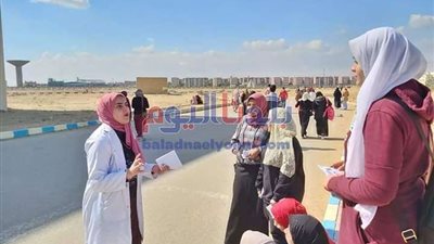 حملة لاتحاد طلاب الطب البشري بجامعة بني سويف للوقاية من 