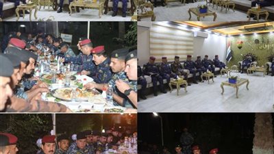العامري يشارك مأدبة إفطار جماعية أقامها اللواء الآلي الأول
