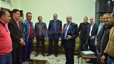 رئيس جامعة بني سويف يشيد بالأداء المتميز للأمن الإداري