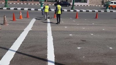 استكمال خطة التطوير والتجميل بشوارع أسيوط وتركيب مطبات صوتية للحد من السرعة