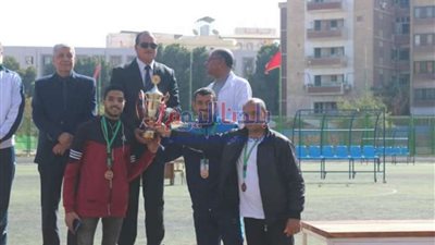 جامعة المنيا تحصد 8 ميداليات و7 كئوس بأسبوع الجامعات بسوهاج