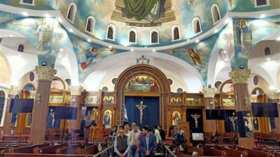 مسئولو جهازي النوبارية وبني سويف الجديدتين يقدمون التهنئة للإخوة الأقباط بمناسبة عيد القيامة