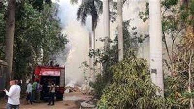 اندلاع حريق هائل فى حديقة الأورمان بالجيزة (صور)