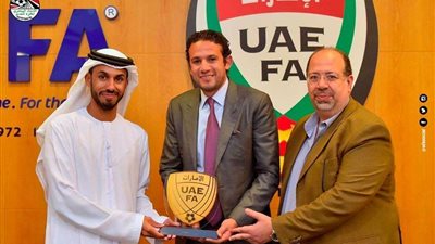 بالصور.. فضل والعطار يزوران الاتحاد الإماراتي