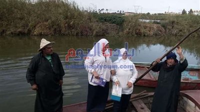 التطعيم ضد شلل الأطفال على المراكب والمعديات بالمنوفية