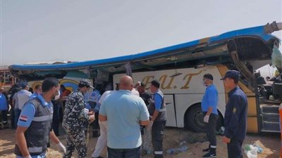 حادث أتوبيس جنوب سيناء ٤٦ ضحية ما بين متوفين ومصابين (صور)