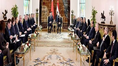 تفاصيل لقاء السيسي ورئيس جمهورية بيلاروس بقصر الاتحادية