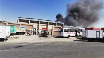 تفحم جثة شخص في حريق مصنع بالتجمع الخامس