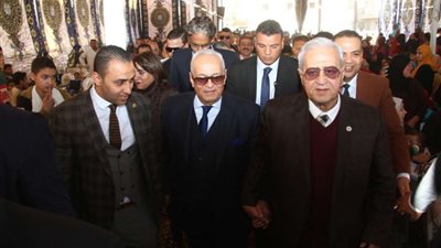 استقبال حافل لرئيس حزب الوفد في 