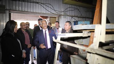 محافظ بني سويف يستعرض الموقف التنفيذي لتطوير مشروع الدواجن