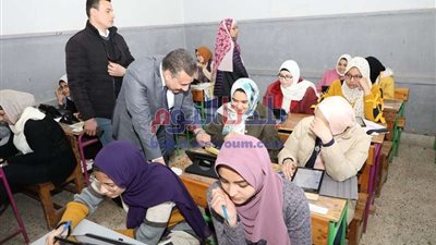 محافظ المنوفية يفاجىء مؤسسة تربية البنات بشبين الكوم بزيارة تفقدية