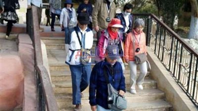 وفد سياحي أفريقي يزور منطقة بني حسن الآثرية بالمنيا