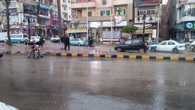 أمطار غزيرة تضرب بني سويف (صور)