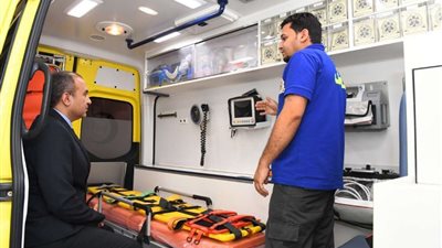 ضمن جولة ميدانية بمركز الوقف.. سكرتير مساعد قنا يتفقد نقطة إسعاف المراشدة