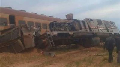 شاهد.. أول فيديو لانقلاب قطار 