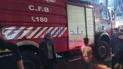 نشوب حريق هائل بعقار سكني في دائرة قسم شرطة المعادي
