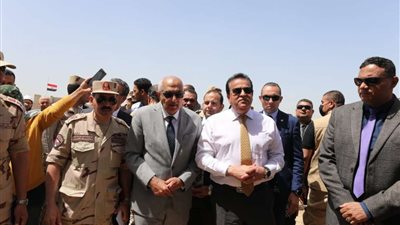 وزير التعليم العالي يتفقد منشآت جامعة المنصورة الأهلية