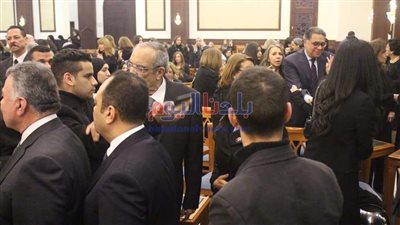 زكريا عزمي وعمرو موسى في عزاء حسني مبارك بالتجمع الخامس (صور)