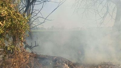 السيطرة على حريق شب في خط أنابيب سولار ببنها