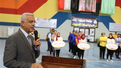 لذوى الهمم على ملاعب جامعة المنوفية ..إفتتاح بطولة كأس مصر لكرة الهدف وكأس مصر لألعاب القوى