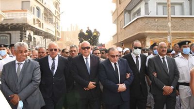 الداودي وأبو سكين يشهدان جنازة الشهيد اللواء منتصر أبو دقة بمسقط رأسه قرية القلعة بقنا